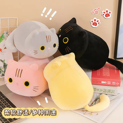 Cat Toy Soft Cute Brown Stuffed Animal Cat Pillow