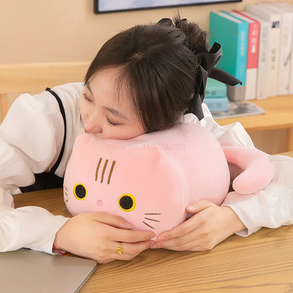 Cat Toy Soft Cute Brown Stuffed Animal Cat Pillow