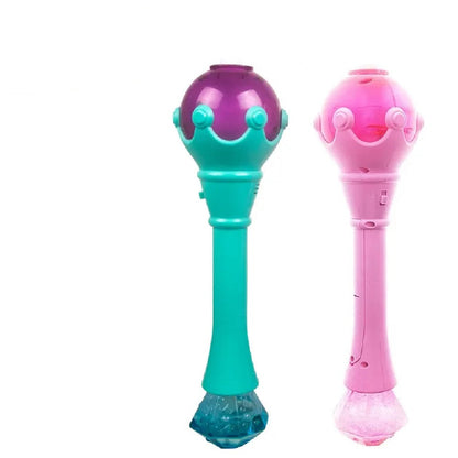 [SG] Wanna Bubbles Princess Wand Bubble Bower Set | Bubble Blower for children comes with 4oz/118ml Bubble Solution