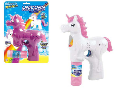 [SG] Wanna Bubbles Unicorn Bubble Shooter Set | Bubble Gun for children comes with 2oz/56ml Bubble Solution