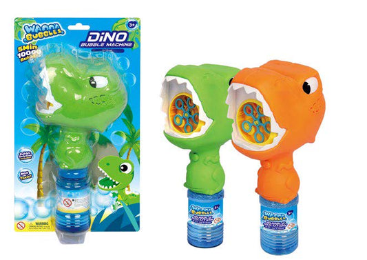 [SG] Wanna Bubbles DINO Bubble Bower Set | Bubble Blower for children comes with 4oz/118ml Bubble Solution