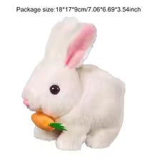 [SG] Cute Bunny Rabbit With Carrot Toy Squeaking Toy Running Toy
