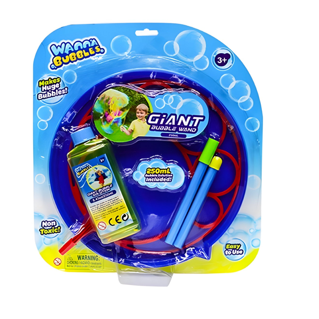 [SG] Wanna Bubbles| Giant Bubble Wand| 250ml Bubble Solution Provided| Giant Bubble Toy for Children