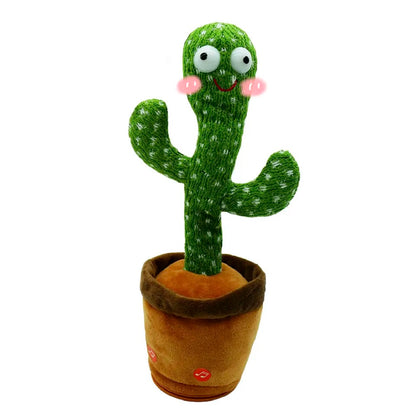 [SG] Mr Bonch Dancing Cactus Toy with LED Lights | Recordable Mic with Cute voice playback | 120 Songs